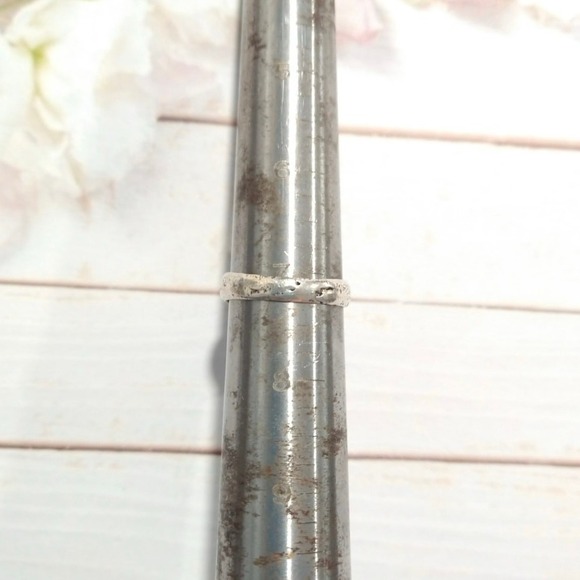 Antique Mother Of Pearl Oval Ring Sterling Silver Navajo Native Size 7.25 - Picture 11 of 16